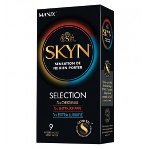 SET SKYN SELECTION 3x Original + 3x Intense Feel + 3x Extra Lubrifie