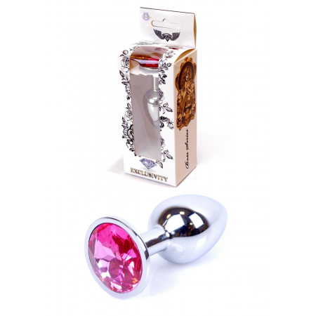 Анальная Пробка Plug-Jawellery Silver PLUG- Pink