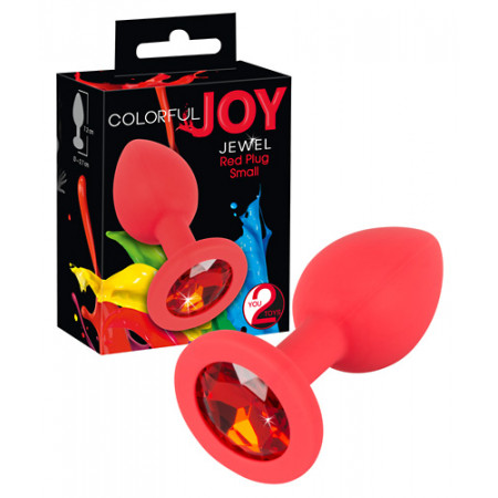 Анальна пробка  - Colorful Joy Jewel Red Plug Small