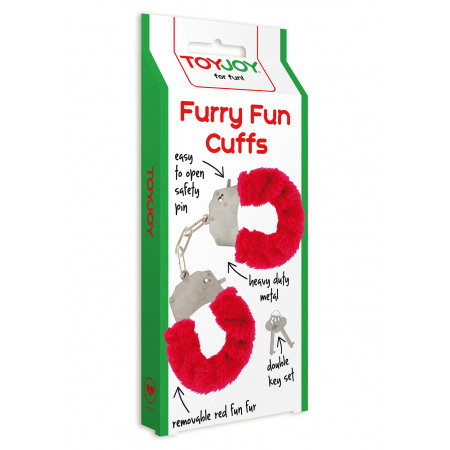 Наручники Furry Fun Cuffs Red Plush