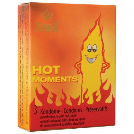 Prezerwatywy-Amor HOT moments 3pcs (11-00048)