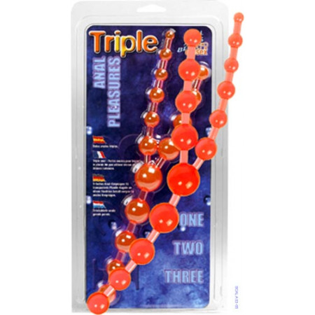 Анальные бусы Triple Anal Pleasure Beads Pk