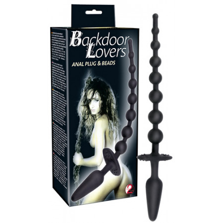 Анальная пробка с бусами Backdoor Lovers Anal Plug